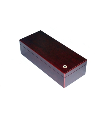 Pudełko mahoniowe do przechowywania 50 monet w slabach