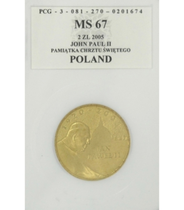 2 zł, Jan Paweł II (1920-2005), Gold Nordic  - monety okolicznościowe