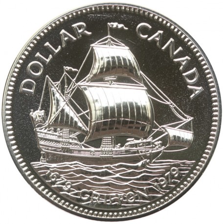 1 Dolar - Żaglowiec Gryf 1979r. - Kanada, srebro