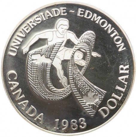 1 Dolar - Uniwersjada w Edmonton 1983r. - Kanada, srebro