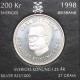 Szwecja 200 koron, Karol XVI Gustaw, Srebro Ag925