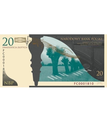 20 zł, Banknot - 200. rocznica urodzin Fryderyka Chopina