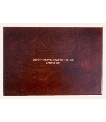 Kaseta do przechowywania monet srebrnych i 2zł GN z roku 2007