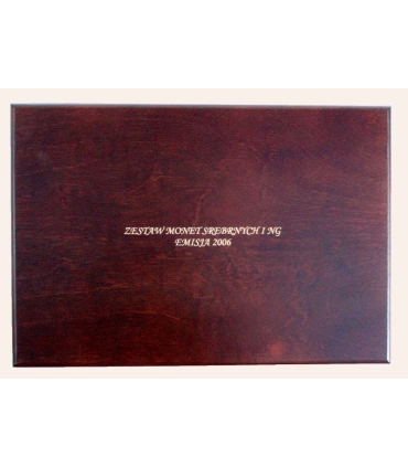 Kaseta do przechowywania monet srebrnych i 2zł GN z roku 2006