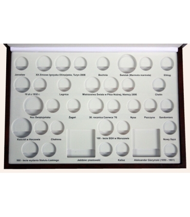 Kaseta do przechowywania monet srebrnych i 2zł GN z roku 2006