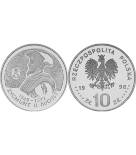 10 zł, Zygmunt II August (1548-1572), popiersie