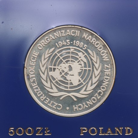 500 zł, 40-lecie ONZ, 1985 r.