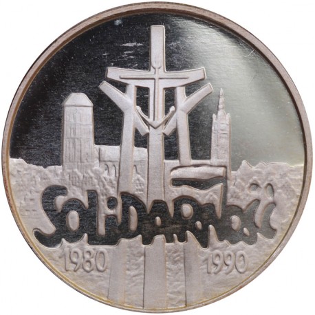 100000zł Solidarność 1990 mała, gruba