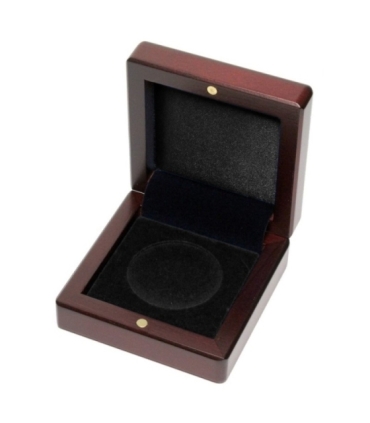 Mahoniowe etui na monetę o średnicy kapsuły do 41 mm