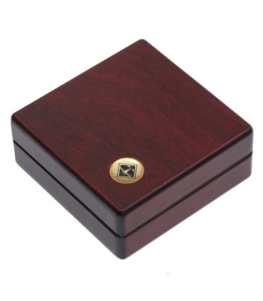 Mahoniowe etui na monetę o średnicy kapsuły do 41 mm