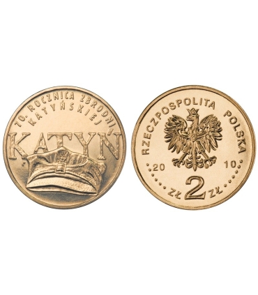 2 zł GN, 70. rocznica zbrodni katyńskiej, 2010