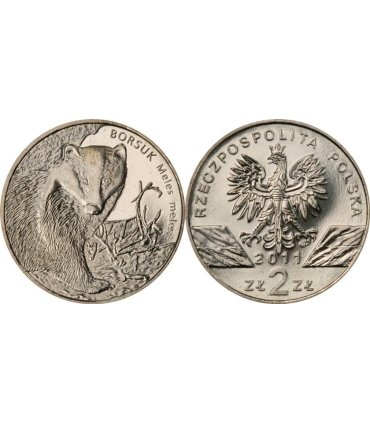 2 zł GN, Borsuk, 2011