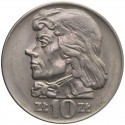 10 złotych Tadeusz Kościuszko 1966, stan 1-/2+