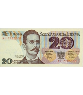 20 zł, Romuald Traugutt, 1982