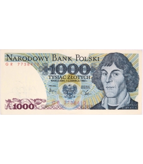 1000 zł, Mikołaj Kopernik, 1982