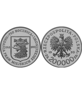 200 000 zł, 750 rocznica nadania praw miejskich Szczecinowi