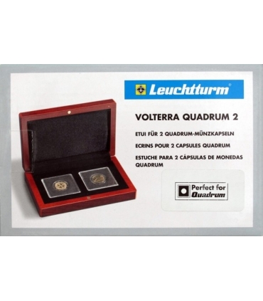 Etui na dwie monety w kapsułach quadrum