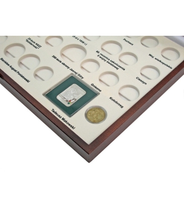 Kaseta do przechowywania monet srebrnych i 2zł GN z roku 2005