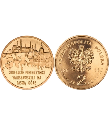 2 zł GN, 300-lecie pielgrzymki warszawskiej na Jasną Górę