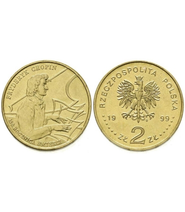 2 zł GN, Fryderyk Chopin, 150 rocznica śmierci