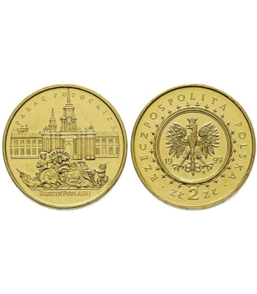 2 zł GN, Pałac Potockich w Radzyniu Podlaskim - monety okolicznościowe 2 zł