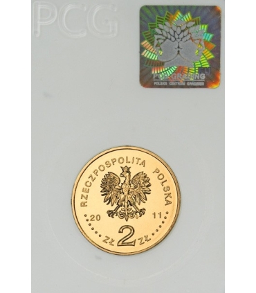 2 zł, Beatyfikacja Jana Pawła II napis Pamiątka Chrztu Świętego