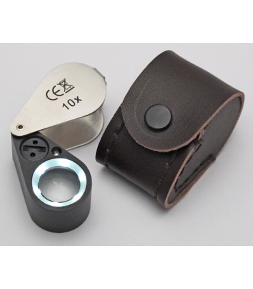 Lupa z podświetleniem diodami LED i lampą UV (10x)