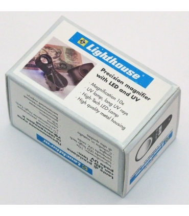 Lupa z podświetleniem diodami LED i lampą UV (10x)