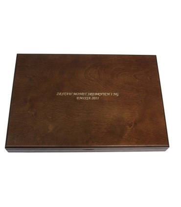 Kaseta do przechowywania monet srebrnych i 2zł GN z roku 2011