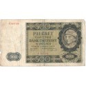 Banknot 500 złotych 1940 stan 4, Ser. A, Góral