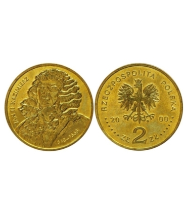 2 zł GN, Jan II Kazimierz (1648-1668), 2000 - monety okolicznościowe 2 zł
