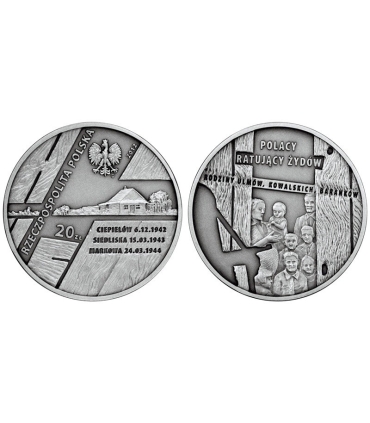 20 zł, Polacy ratujący Żydów – rodzina Ulmów, Kowalskich, Baranków