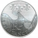 Francja 10 euro, 2010 Francuskie regiony - Ile-de-France, Srebro Ag900