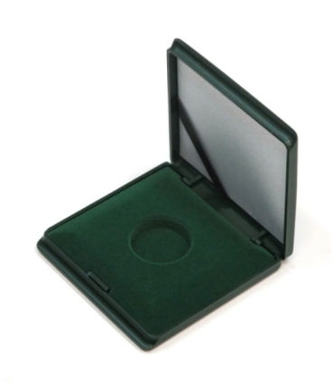 Oryginalne zielone etui NBP na pojedynczą monetę 100 zł w kapslu