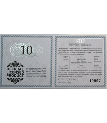 4 x 10 zł Mistrzostwa Europy w Piłce Nożnej Polska Ukraina 2012