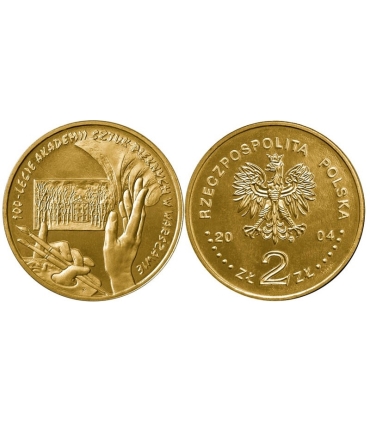 2 zł GN, 100-lecie Akademii Sztuk Pięknych, 2004  - monety okolicznościowe 2 zł