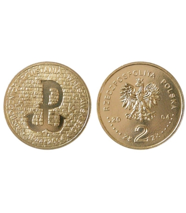 2 zł GN, 60 rocznica powstania warszawskiego, 2004