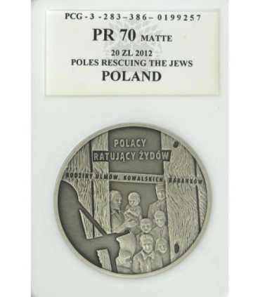 20 zł, Polacy ratujący Żydów – rodziny Ulmów, Kowalskich, Baranków, PR70