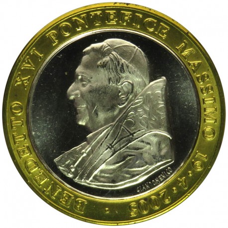 Medal WATYKAN PAPIEŻ Benedykt XVI BIMETAL