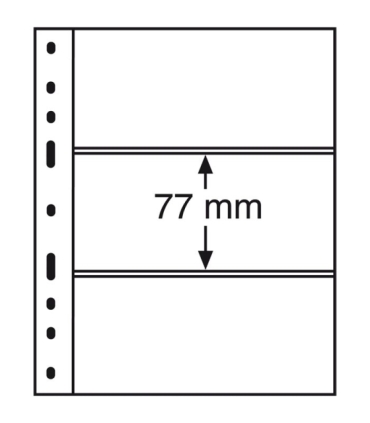 Koszulka Optima, 3 okna, akcesoria do banknotów, średnie banknoty