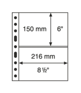Koszulka do banknotów GRANDE, 2 okna na 2 duże banknoty, przezroczysta, 1 szt.