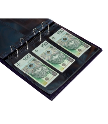 Album do banknotów OPTIMA GIGANT firmy Leuchtturm, ciemny błękit