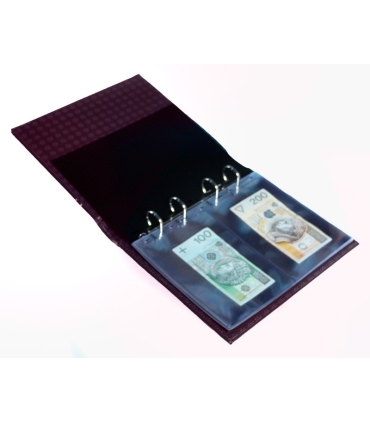 Album do banknotów OPTIMA firmy Leuchtturm, bordo