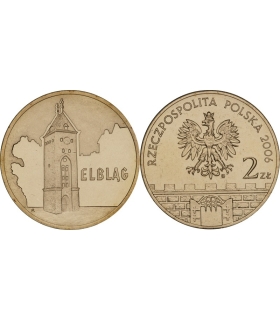 2 zł GN, Elbląg, historyczne miasta Polski,  2006