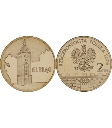 2 zł GN, Elbląg, historyczne miasta Polski,  2006