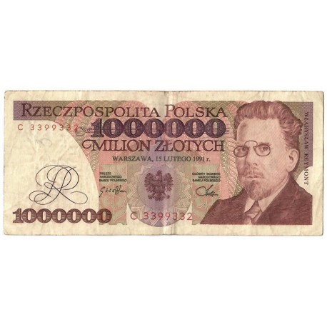 1000000zł Władysław Reymont 1993, seria C, stan 3-