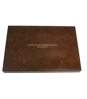 Kaseta do przechowywania monet srebrnych i 2zł GN z roku 2012