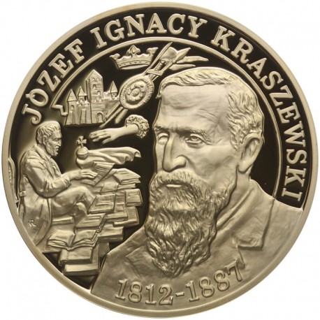 Medal, Wielcy Polacy, Józef Ignacy Kraszewski 1812 - 1887