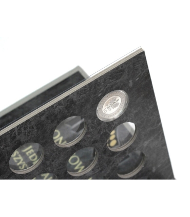 Album na 96 monet srebrnych 10 złotowych, EXCLUSIVE - SKÓRA