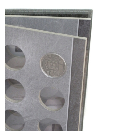 Album na 45 monet srebrnych 20 złotowych, skórzana oprawa